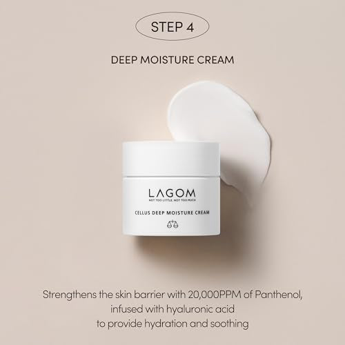 LAGOM Mini 5-Step Travel Kit | Daily Cleansing Skincare Kit, Gel to Water, Micro Foam Cleanser, Niacin Serum, Deep Moisture Cream, Korean Skin Care Trial Kit