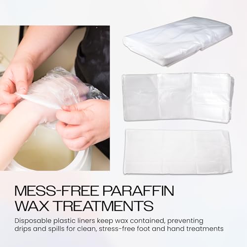 Pana Paraffin Wax Thermal Mitt Liners for Hand or Foot, 100 Count (15 x 10 in)