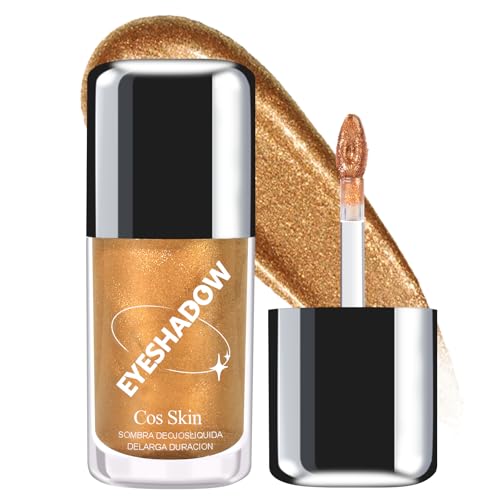 Liquid Glitter Eyeshadow, Multiuse Glitter Makeup for Eyes and Lips, Shimmer Eye Makeup, Highly Pigmented and Buildable, Long Lasting Eye Shadow Cream, Blendable-Starlight