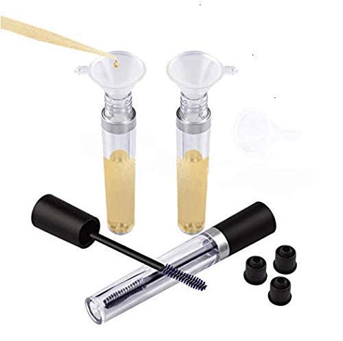 3Pc 8ml Empty Mascara Tubes With Eyelash Wand & Rubber Inserts