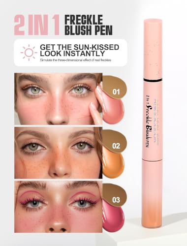 Anglicolor 2-in-1 Freckle Pen & Blush for Natural Makeup