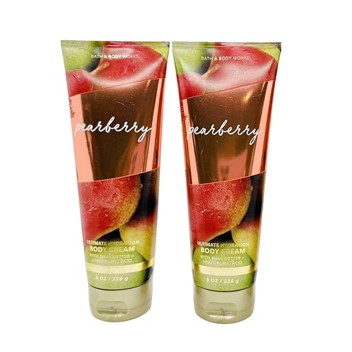Bath & Body Works Body Cream, Gift Set of 2, 8oz Each (Pearberry)