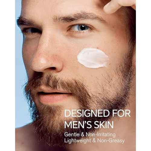 Face Cream for Men, 6 Benefits in One Easy Step, Alleviates Eye Bags, Removes Dark Spots, Reduces Wrinkles, Soothes Skin After Shaving, Face Moisturizes, Skin Nourishes Deeply - 2 Pack