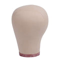 22 Inch Canvas Wig Head Mannequin with Cork Block