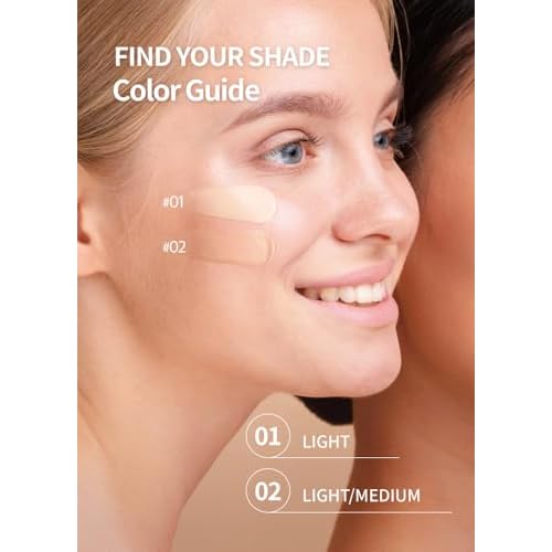 Mesh Tight up Cushion foundation 01 with refill 01, Light Beige, Korean cushion, Natural coverage, glowing, dewy makeup, flawless coverage, 24hr long lasting, All skin type, cream foundation