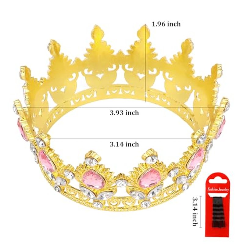 Gold Crown Cake Topper for Birthday & Wedding Decor