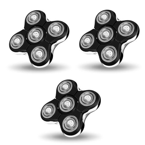 Balder Pro Replacement Head for Remington Balder Pro Head Shaver XR7000,5 Dual Track Heads for Remington Shaver Replacement Heads-Precision Electric Shaving for Bald Men. (3Pack)