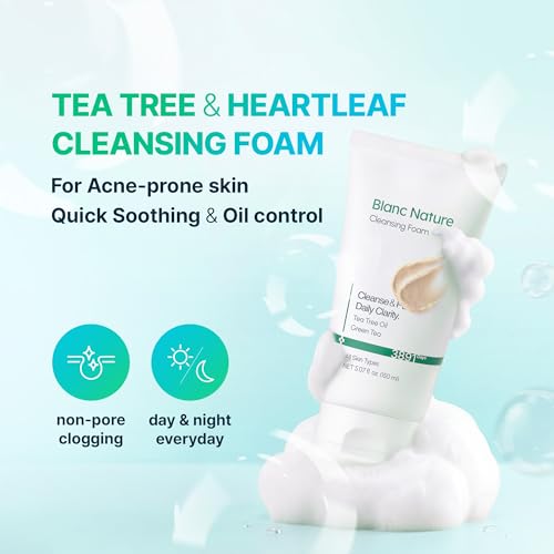 Tea Tree Facial Cleanser Foam for Oily & Sensitive Skin - 150ml
