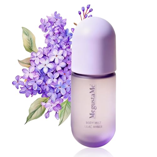 Lilac Amber Body Spray for Women, Long Lasting Floral Woody Mist