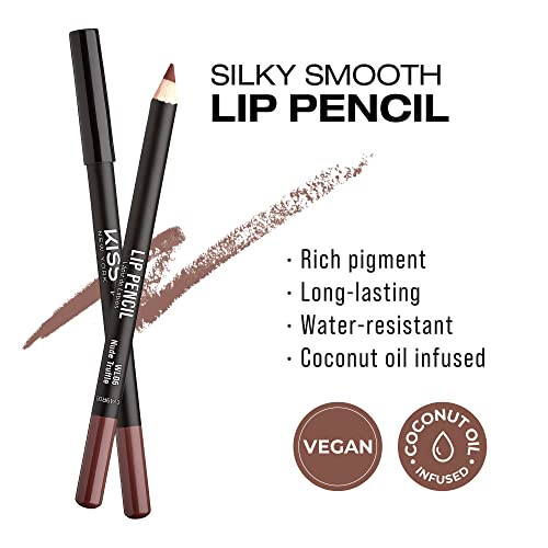 Kiss Slim Long-Wear Lip Liner Pencil, Matte Finish