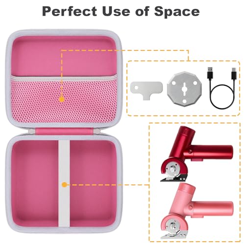 Aenllosi Hard Case for Fanttik C8 Nano Scissors - Pink EVA
