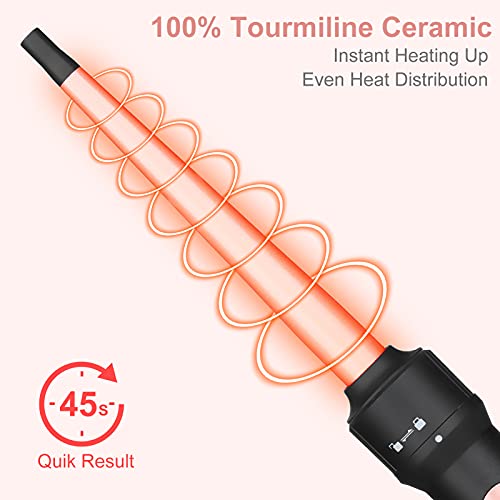 EMOCCI PRO 5-in-1 Curling Iron Set with Interchangeable Barrels