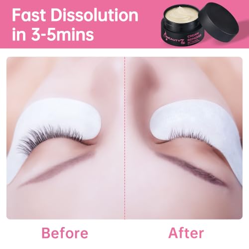 Beauty7 Eyelash Extension Remover Cream, 5g Unscented Flavor