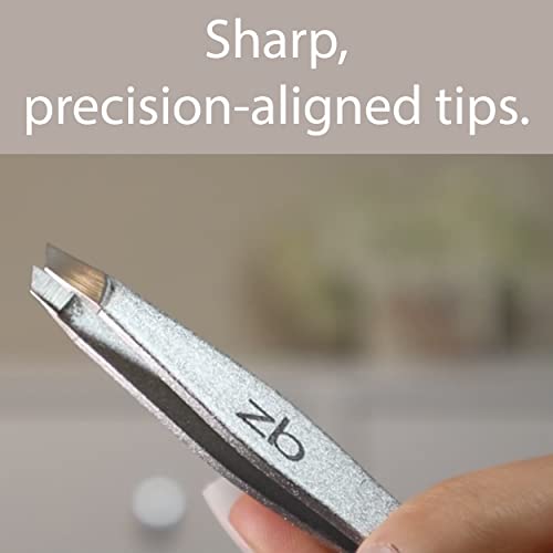 Zizzili Basics Precision Slant Tip Tweezers - Surgical Stainless Steel