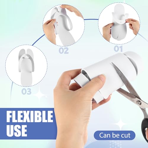 JaGely 100 Pairs Disposable Pedicure Slippers Bulk EVA Disposable Flip Flops Kit Spa Pedicure Sandals Guest Slippers Spa for Adult Foot Nail Salon Party Supplies Travel Hotels Home(White)