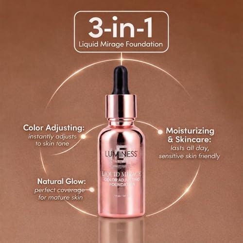 LUMINESS Liquid Mirage Color Changing Foundation | Hydrating Hybrid