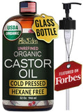 Ella & Eden Organic Castor Oil 32oz - Cold-Pressed & 100% Pure