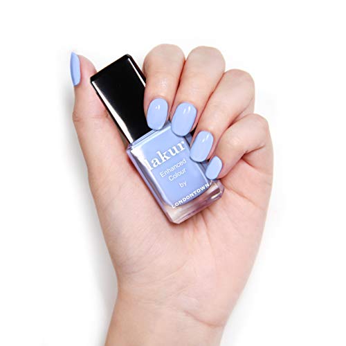 LONDONTOWN Lakur Nail Polish - Amalfi Love Blue Shade, Vegan & 21-Free