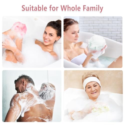 Loofah Bath Sponge Exfoliating Scrubber 4-Pack