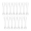 Beaupretty 15Pcs Acrylic Facial Mask Sticks and Makeup Spoons Set for Skincare Cream Scoops Cosmetic Spatulas Portable Beauty Massage Tools