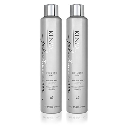 Kenra Professional Platinum Finishing Spray 26 | Maximum Hold Hairspray | Fast-drying, Non-Flaking, Non-Drying | Humidity-Resistant |All-Day Style Retention |High-Shine Finish |All Hair Types