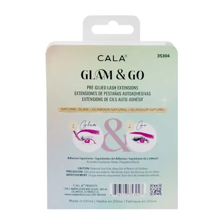 Pre-Glued Lash Extensions - 40 Pieces, 12mm & 14mm, No Adhesive Needed