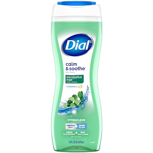 Dial Eucalyptus Mist Calming & Soothing Body Wash, 473 Milliliters (Pack of 1)