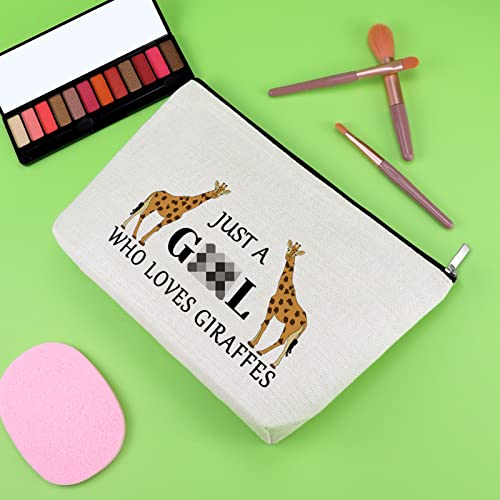 Giraffes Lover Gift Funny Giraffes Makeup Bag Animal Lover Gift Themed Gifts for Women Graduation Gifts for Daughter Giraffes Cosmetic Bag Giraffe Friend Gift Cosmetic Pouch Christmas Birthday Gift