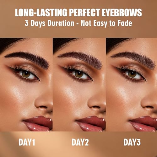 Peel Off Eyebrow Gel - Long-Lasting Waterproof Brow Tint, Dark Brown