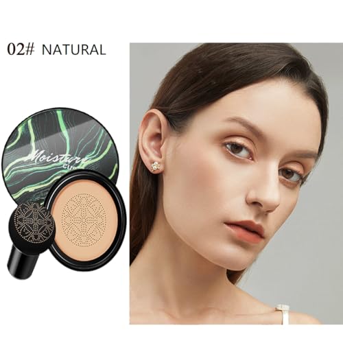 Natural Air Cushion CC Cream Foundation with Mushroom Sponge, 20g