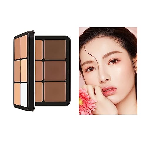 MeiPlumLai 12-Color Concealer & Blush Palette - Full Coverage Face Makeup