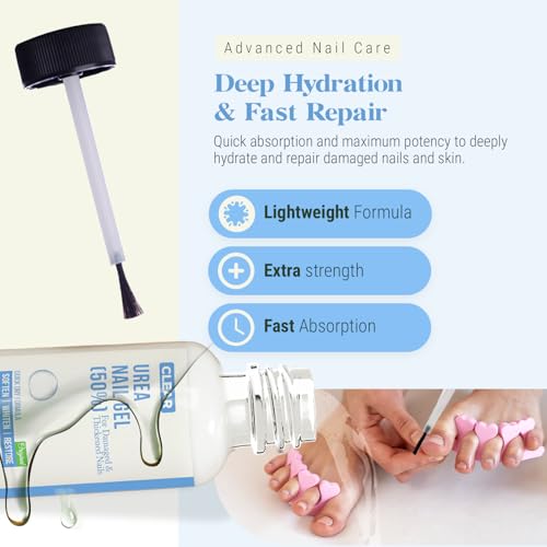50% Urea Nail Gel Treatment for Thick, Damaged & Discolored Nails
