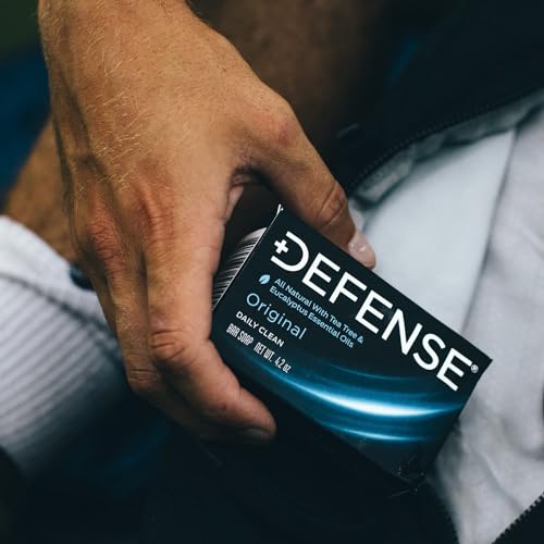 Defense Soap 5pk All Natural Tea Tree Bar Soap for Men | Made by Wrestlers with Tea Tree Oil & Eucalyptus Oil to Promote Healthy Skin