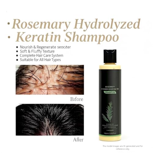 Rosemary Keratin Shampoo & Conditioner Set, 100ml | Hair Growth