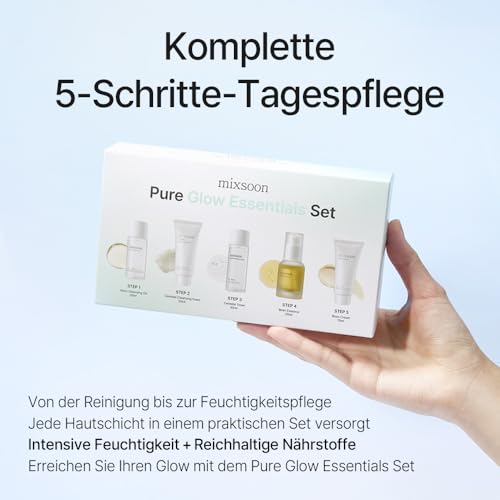 mixsoon Pure Glow 5-Step Skincare Kit | Korean Glass Skin Travel Set