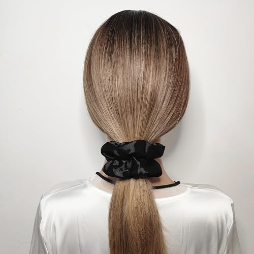 Satin Silk Hair Scrunchies 12 Pack - Soft Elastic Hair Ties