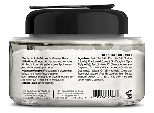 One Minute Manicure Moisturizing Salt Scrub - Tropical Coconut (13 oz)