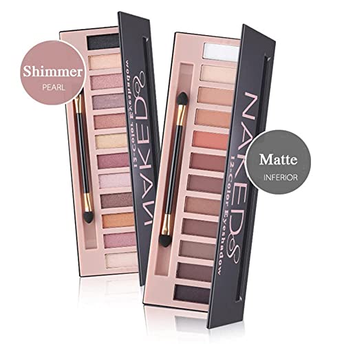 2 Pack 12 Color Eyeshadow Palette Matte Shimmer