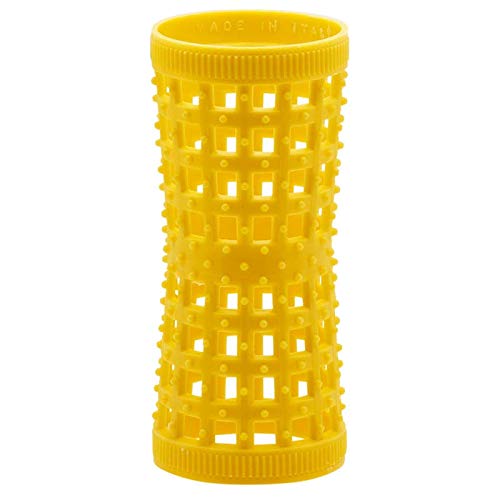 Hourglass Hair Rollers Yellow Hourglass Natural Hair Rollers 27mm1.06in – Pack of 12