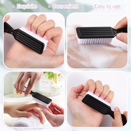 15 Nail Brushes with Grip Handle for Manicure & Pedicure Care