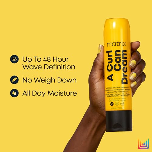 Matrix A Curl Can Dream Weightless Moisture Conditioner For Wavy Hair - Moisturizes and Defines Waves with All Day Frizz Control, With Manuka Honey Extract, Silicone-Free