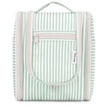 Narwey Hanging Travel Toiletry Bag for Women - Mint Green Stripe