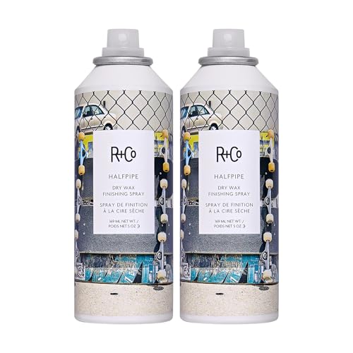 R+Co Halfpipe Dry Wax Finishing Spray | Workable Texture, Buildable Hold, Ultra-fine Mist | Vegan + Cruelty-Free | 5 Oz