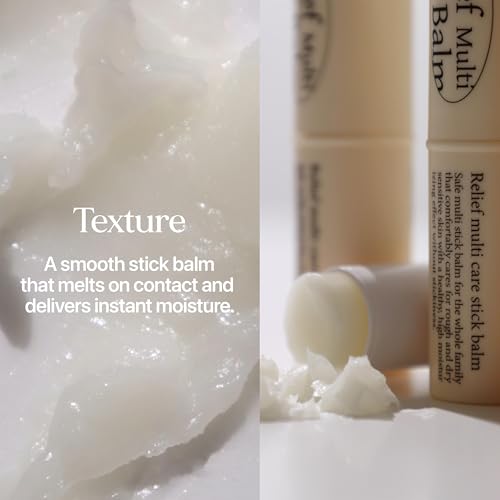LU'PIUM Relief Multi Care Stick Balm ? Vegan Moisturizing & Soothing Balm with Cica, Ceramide & 99% Natural Oils for Dry or Sensitive Skin