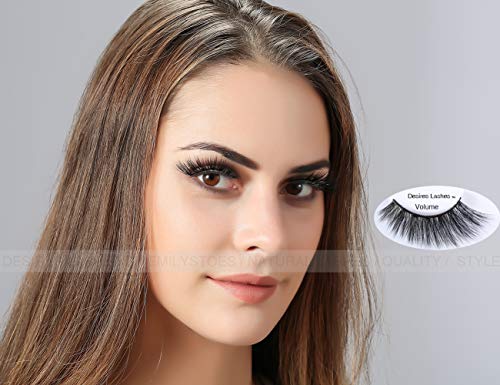 3D Layered Fake-Mink Eyelashes - 5 Pair Multipack