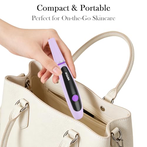 Sonic Dermaplane Razor for Women with LED Light - 3 Speed Facial Exfoliator & Eyebrow Trimmer