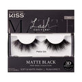 KISS Lash Couture Matte Black Faux Mink Collection False Eyelashes, 14 mm, 3D Volume, Soft & matte Finish, Plush Effect, Easy to Apply, Reusable, 1 Pair Fake Lashes, Style 'Matte Silk'