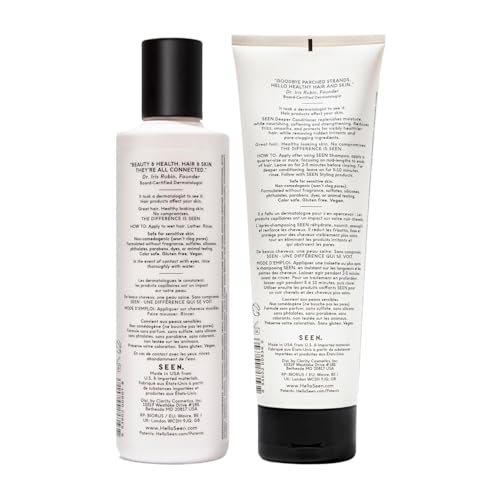 SEEN Fragrance-Free Shampoo & Conditioner Set for Sensitive Skin