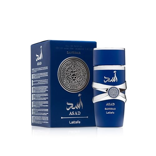 Lattafa Asad Zanzibar Eau de Parfum for Men, 3.4 oz