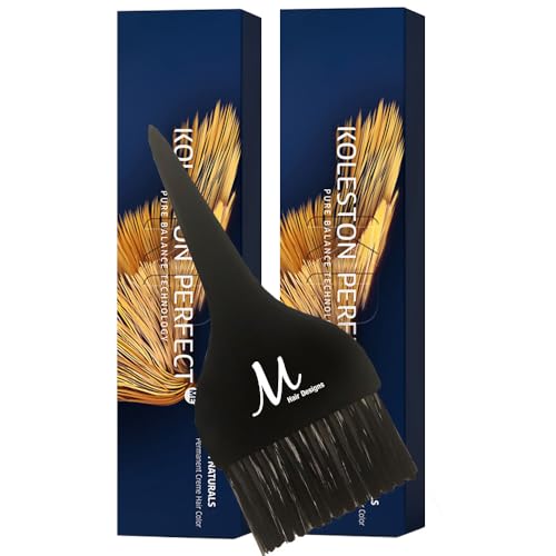 Koleston Perfect ME+ 10/16 Lightest Blonde Ash Violet Hair Color - 2 oz (Pack of 2) with Tint Brush